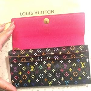 Authentic Louis Vuitton Sarah Wallet- Multi Mono